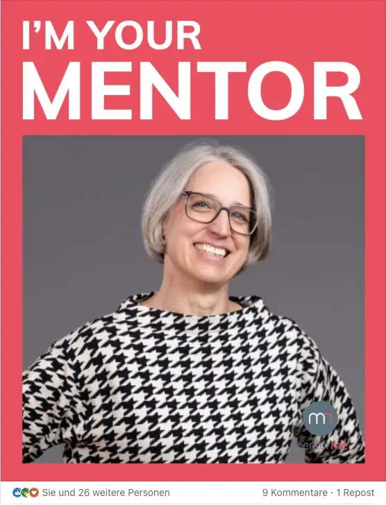 Isabel Hornemann zeigt im LinkedIn Post ihr Bild als Personal Brand