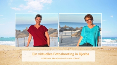 Ein virtuelles Fotoshooting in Djerba - Personal Branding Fotos am Strand