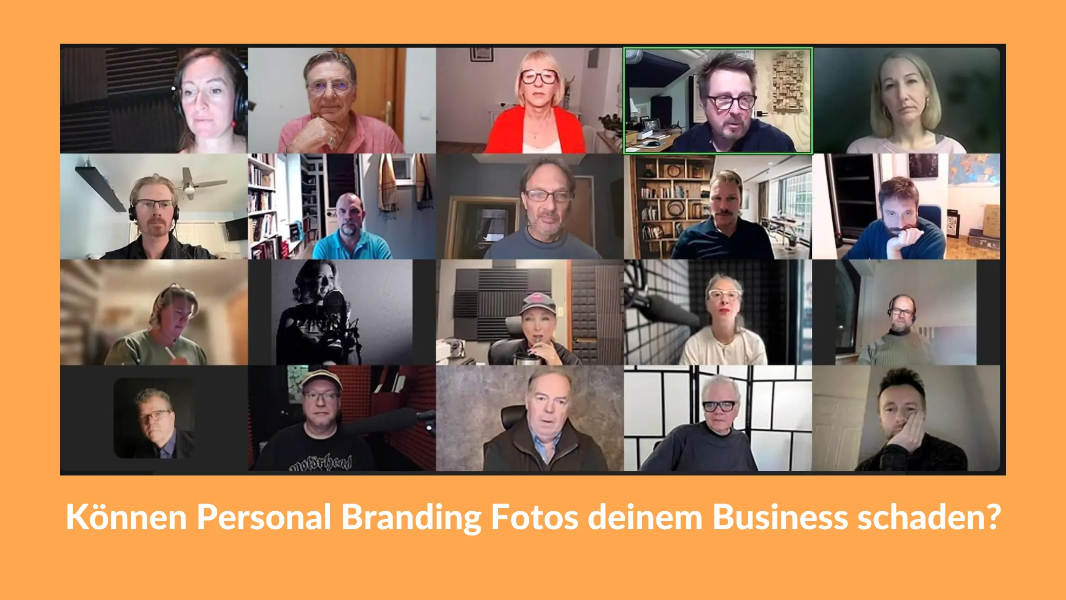 Können Personal Branding Fotos deinem Business schaden? - Zoom Meeting von Cooper International mit Bernard Schaer - Personal Branding für Voice Artists