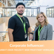 Kira und Tommy im Globus Markt – Authentisches Corporate Influencer Foto der beiden Mitarbeitenden in ihrem Arbeitsumfeld.