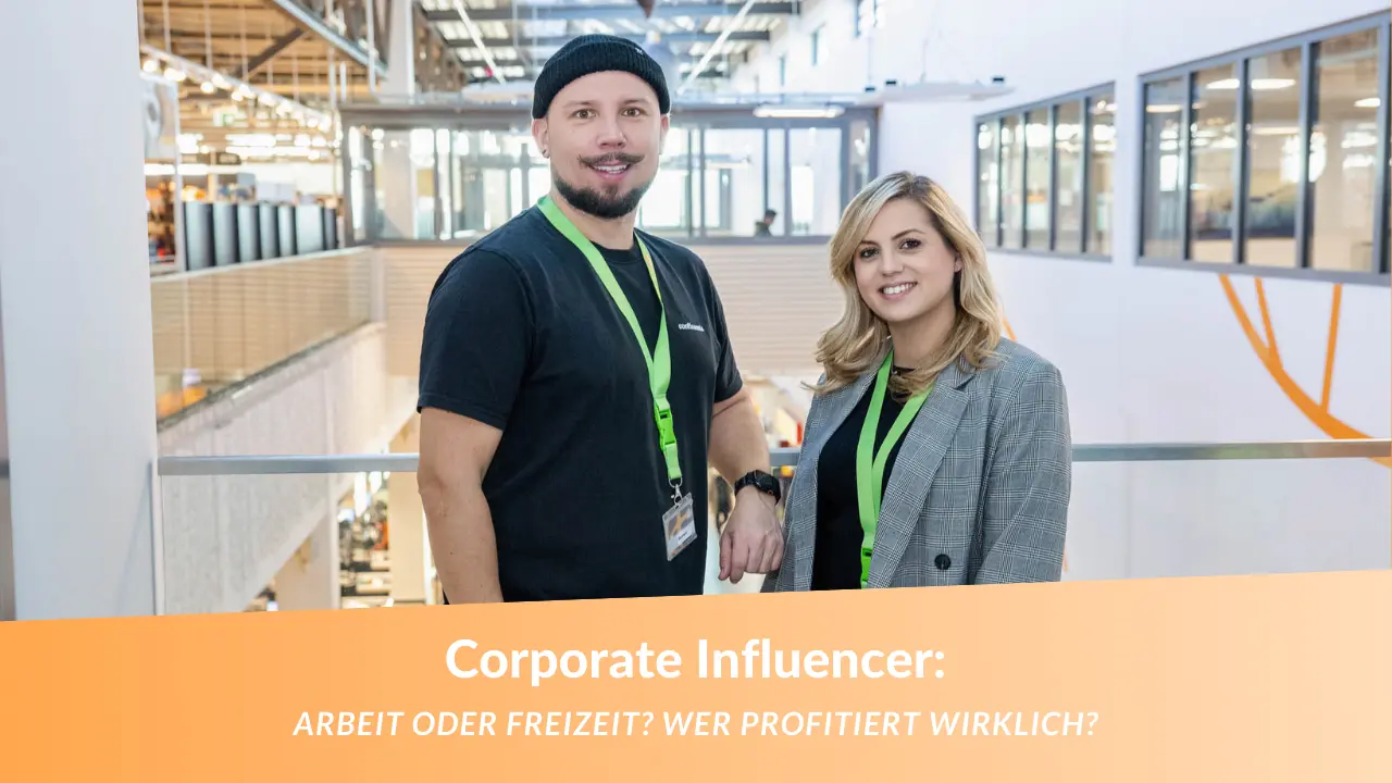 Kira und Tommy im Globus Markt – Authentisches Corporate Influencer Foto der beiden Mitarbeitenden in ihrem Arbeitsumfeld.