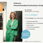 Personal Branding Fotoshooting Special am 04. April 2025 in Stuttgart – moderne Location & individuelle Beratung