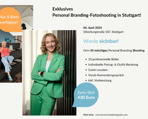 Personal Branding Fotoshooting Special am 04. April 2025 in Stuttgart – moderne Location & individuelle Beratung