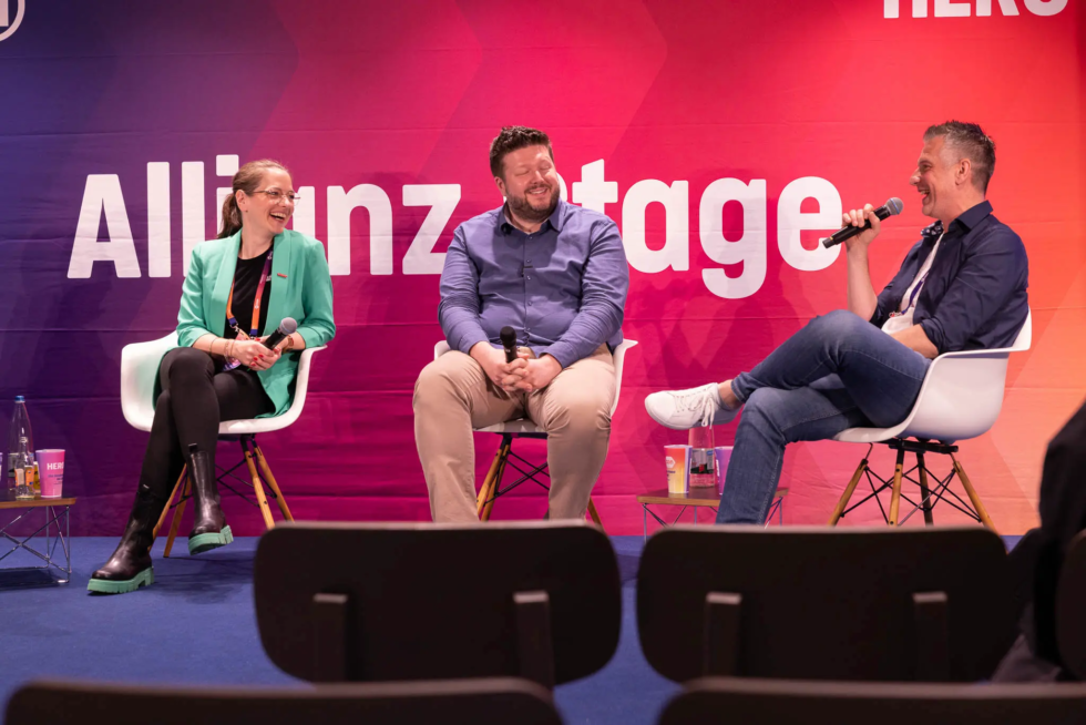 Kathrin Post-Isenberg auf der Allianzstage zur Podiumsdiskussion