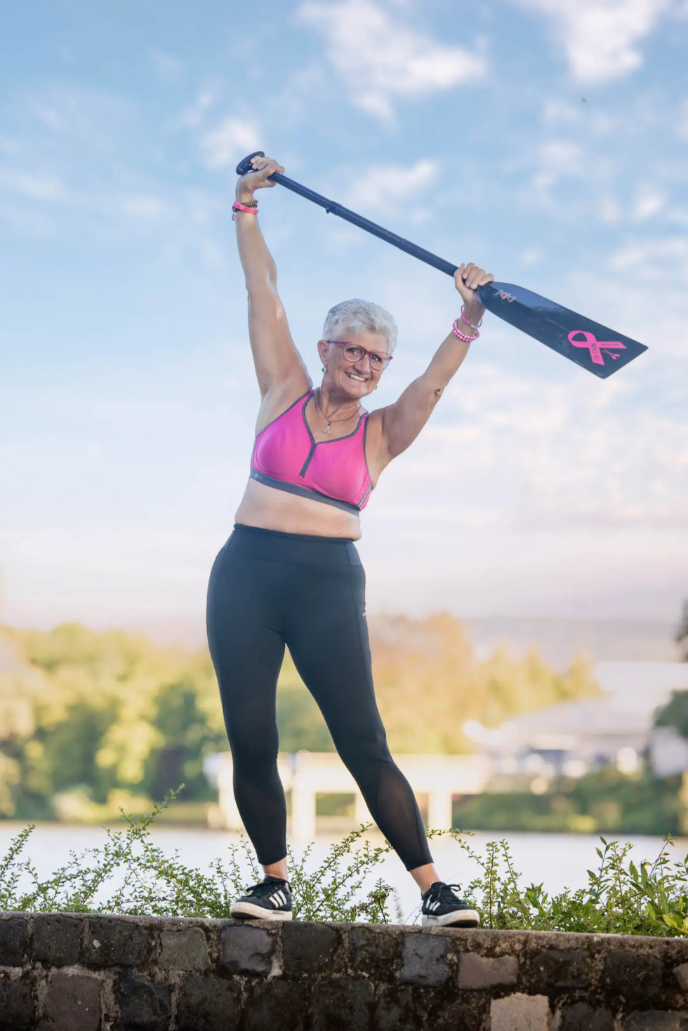 Stefanie – Pink Paddler Koblenz Fotokampagne über Mut und Früherkennung