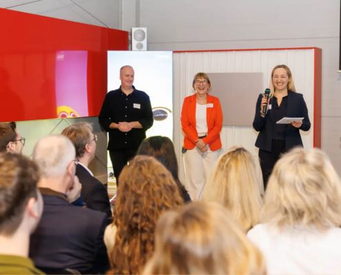 Organisationsteam Business Networking Koblenz mit Karina Schuh, Valeria de Graaff und Patrick Schlüter